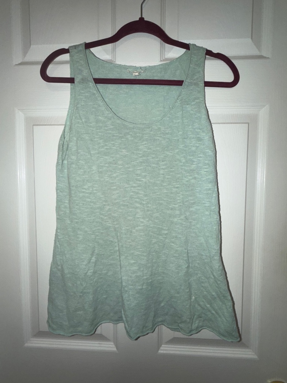 Eileen Fisher Mint Green Sleeveless Linen Blend Tank
